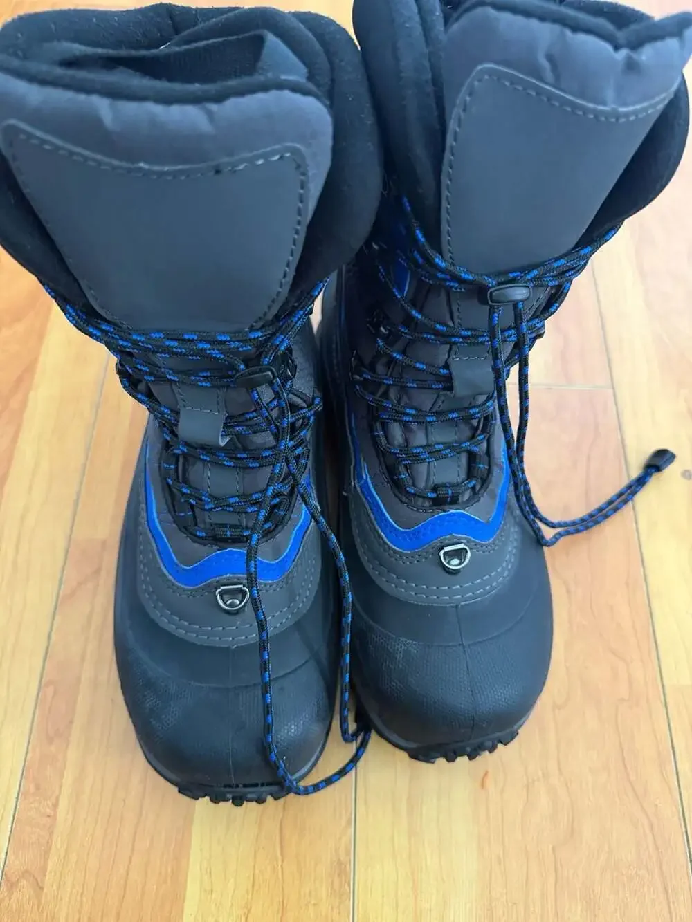 Baffin Men's Yoho-M Insulated Synthetic Boots, Black/Blue, Size 7 US